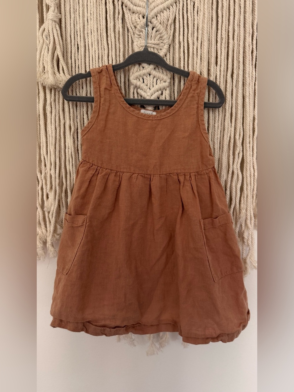 Toddler linen dress